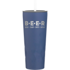 Laser etched constellation 20 oz vacuum insulated tumbler with 'Brew Enjoy Empty Repeat' design
