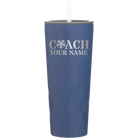Personalized constellation 20 oz vacuum insulated tumbler with 'Coach Cheer' design