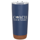 Personalized constellation 20 oz vacuum insulated tumbler with 'Coach Hockey' design