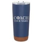 Personalized constellation 20 oz vacuum insulated tumbler with 'Coach Tennis' design