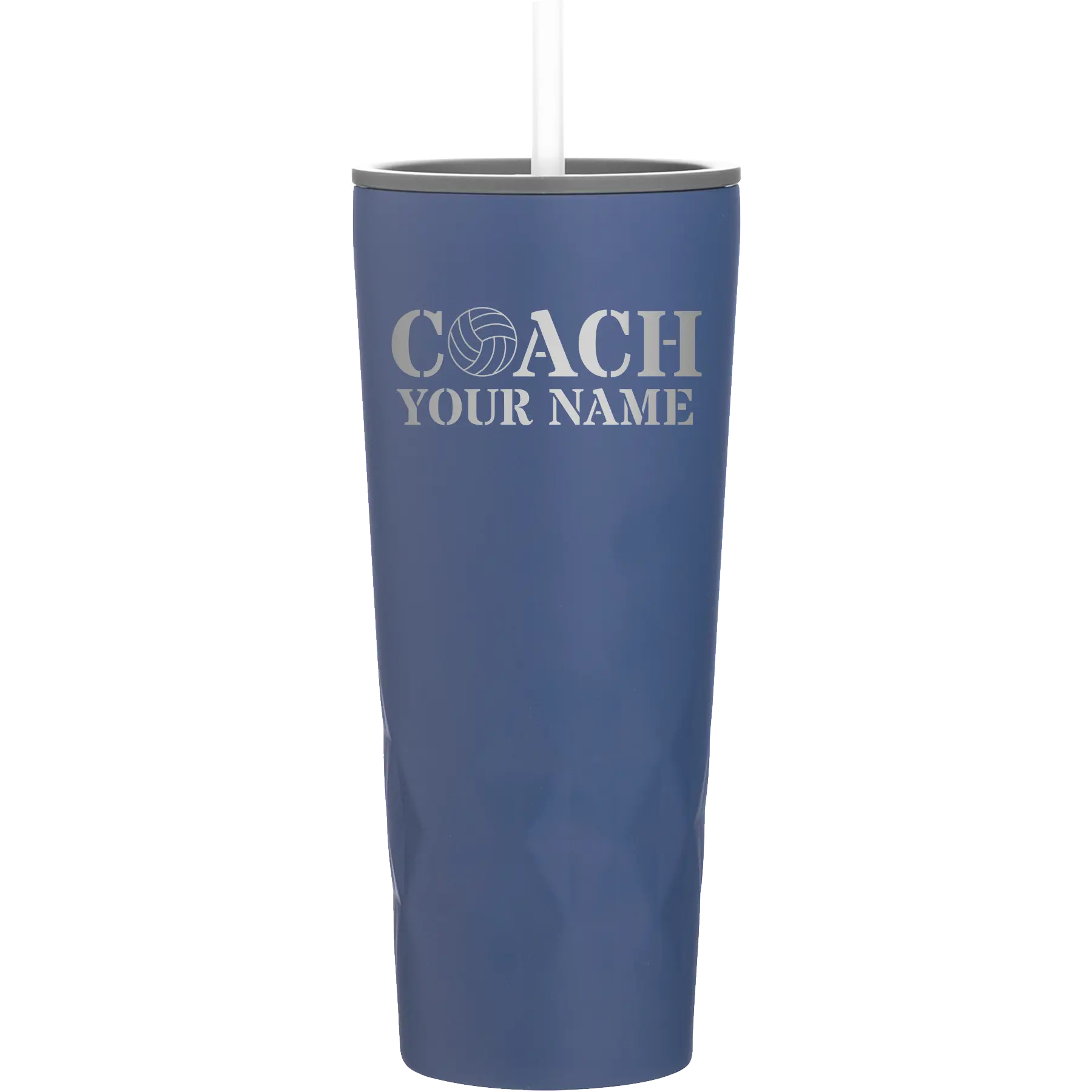 Personalized constellation 20 oz vacuum insulated tumbler with 'Coach Volleyball' design