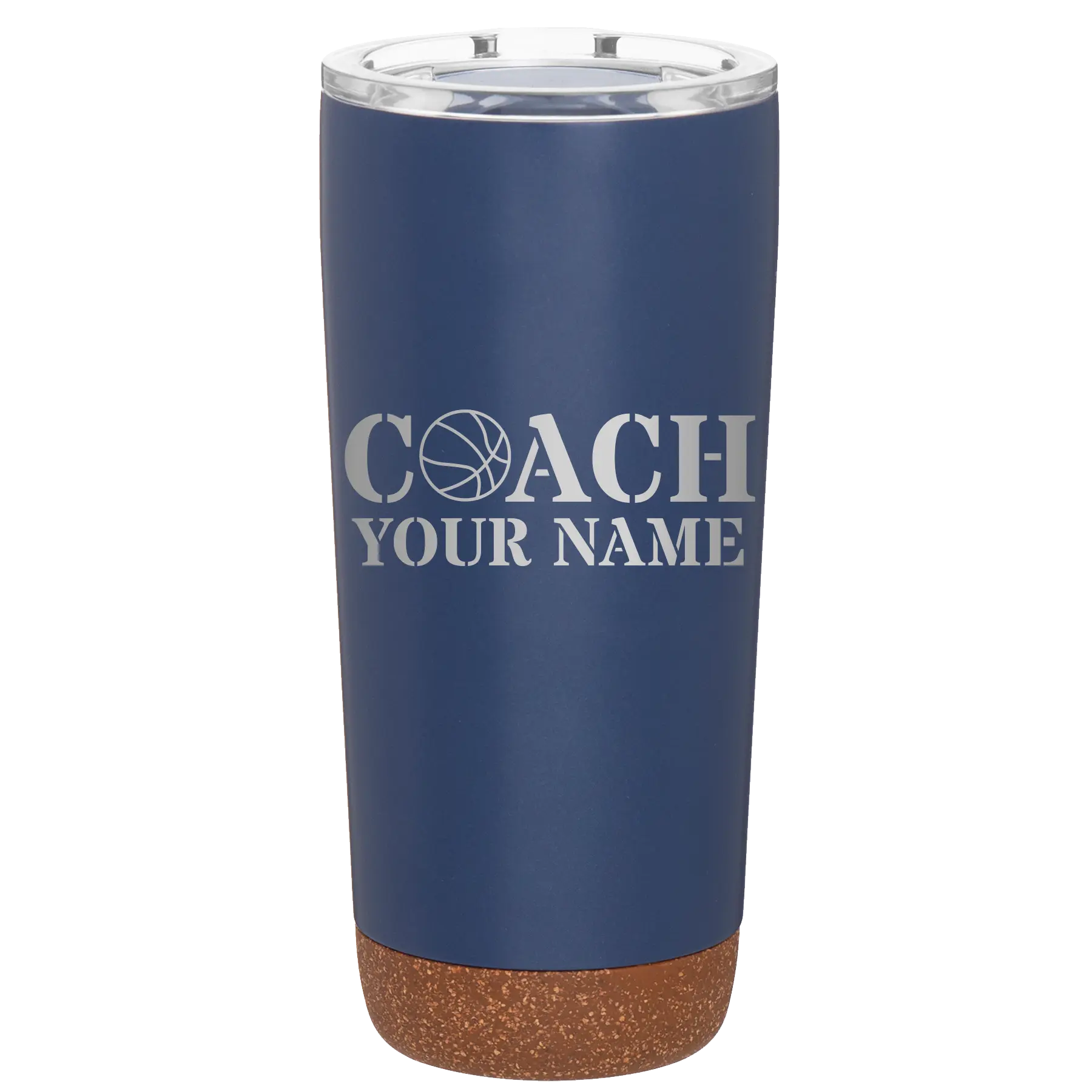 Personalized constellation 20 oz vacuum insulated tumbler with 'Coach Basketball' design