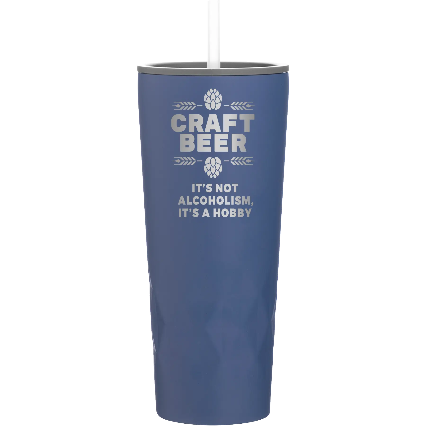 Laser etched constellation 20 oz vacuum insulated tumbler with 'Craft Beer' design