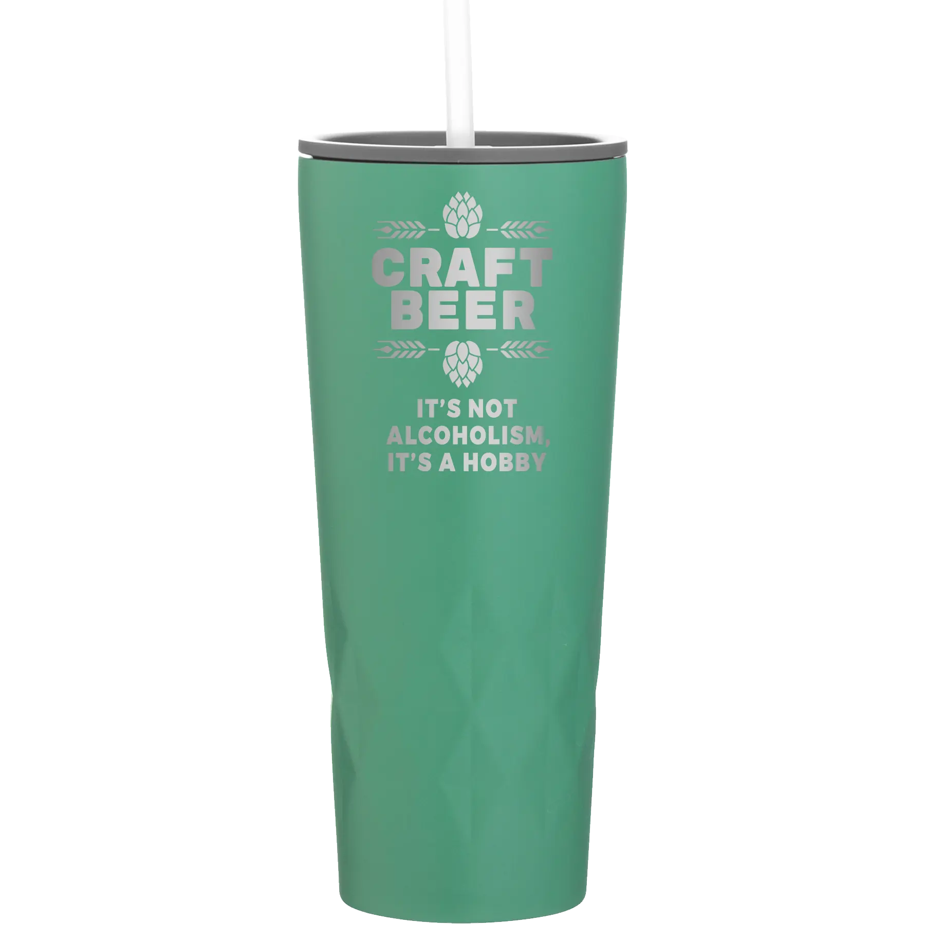 Laser etched forage 20 oz vacuum insulated tumbler with 'Craft Beer' design