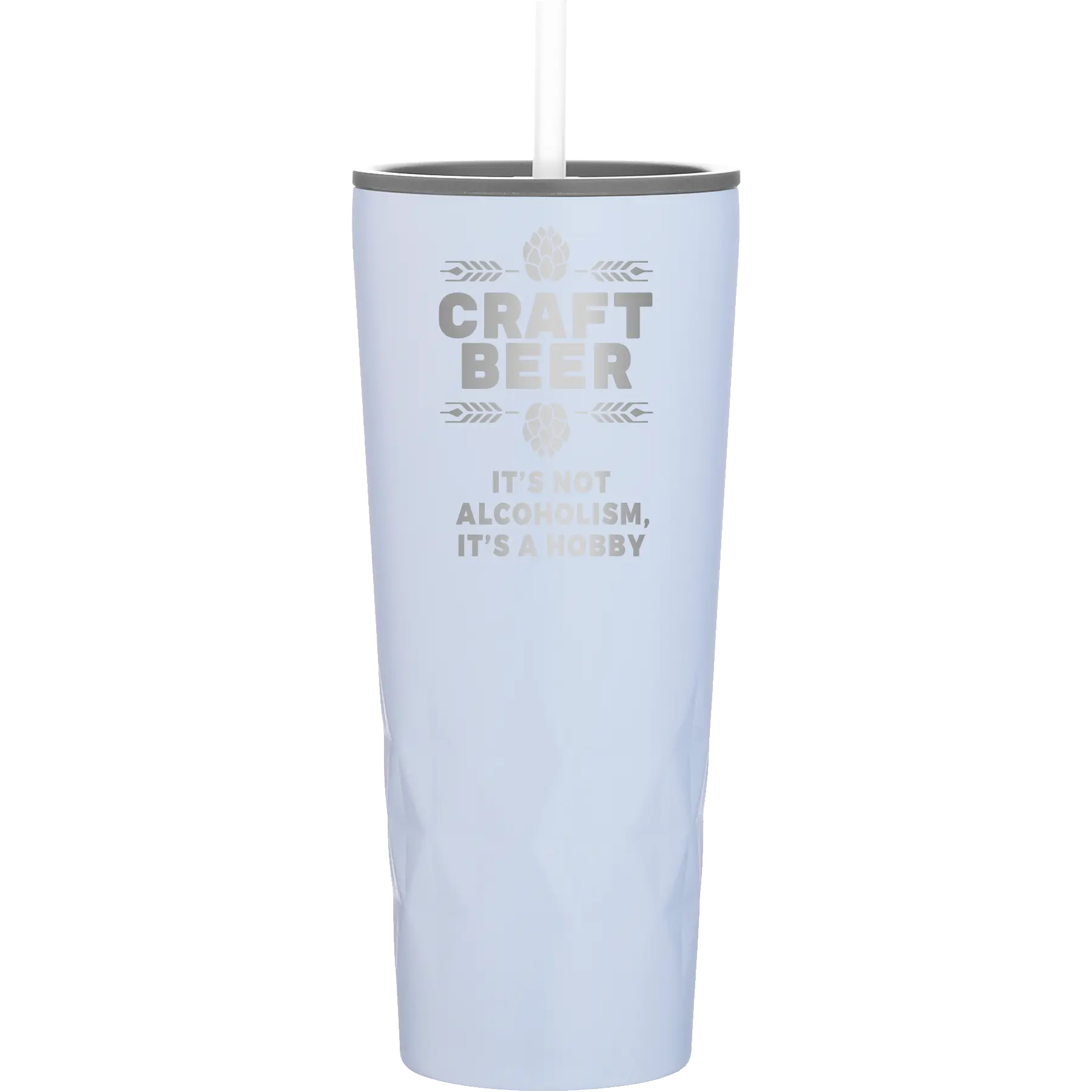 Laser etched landfall 20 oz vacuum insulated tumbler with 'Craft Beer' design