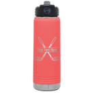 Personalized coral 20 oz vacuum insulated water bottle with 'Golf' design