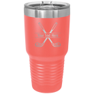Personalized coral 30 oz vacuum insulated tumbler with 'Golf' design