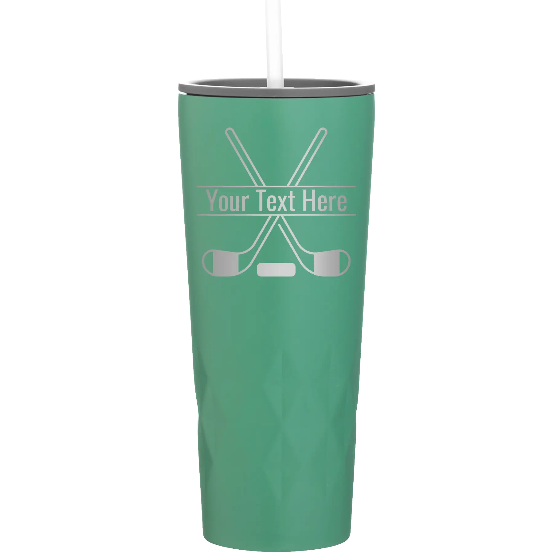 Personalized forage 20 oz vacuum insulated tumbler with 'Hockey' design