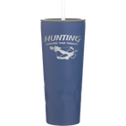Laser etched constellation 20 oz vacuum insulated tumbler with 'Hunting Cheaper than Therapy' design