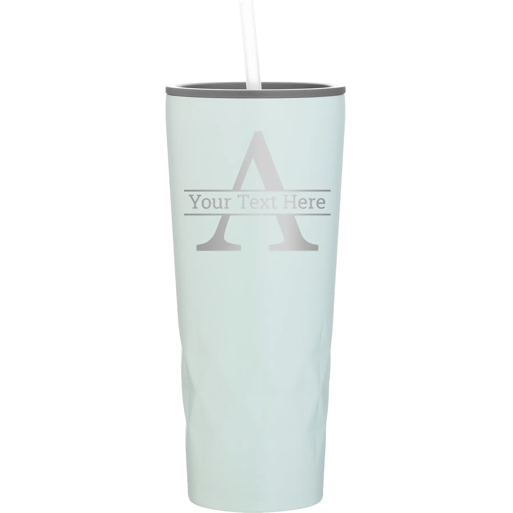 Personalized meadow 20 oz vacuum insulated tumbler with 'Monogram letter A' design