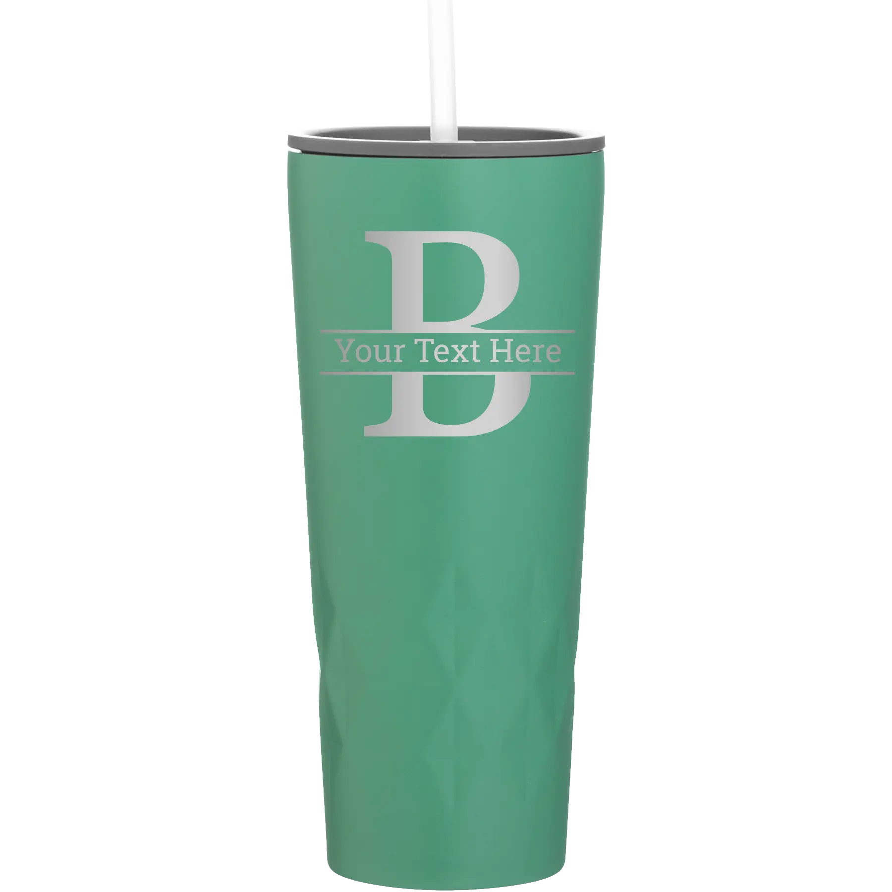 Personalized forage 20 oz vacuum insulated tumbler with 'Monogram letter B' design