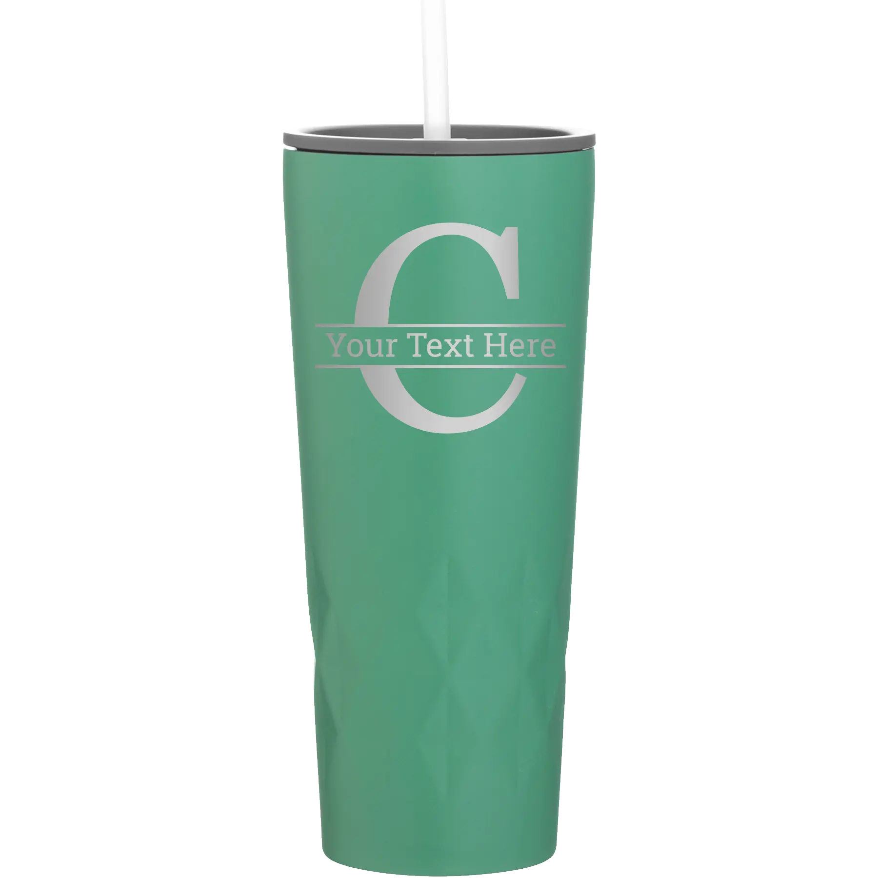 Personalized forage 20 oz vacuum insulated tumbler with 'Monogram letter C' design