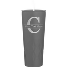 Personalized slate 20 oz vacuum insulated tumbler with 'Monogram letter C' design