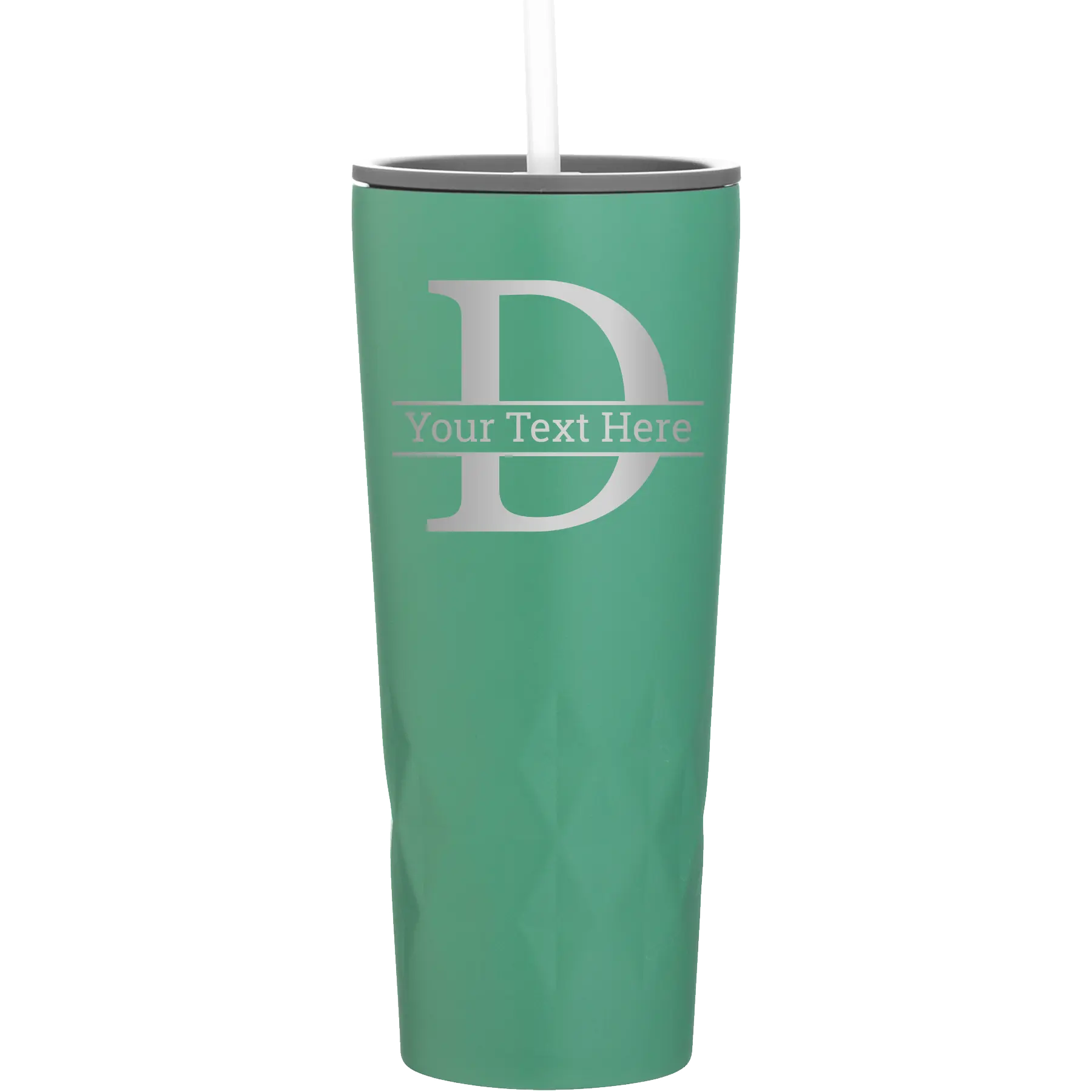 Personalized forage 20 oz vacuum insulated tumbler with 'Monogram letter D' design