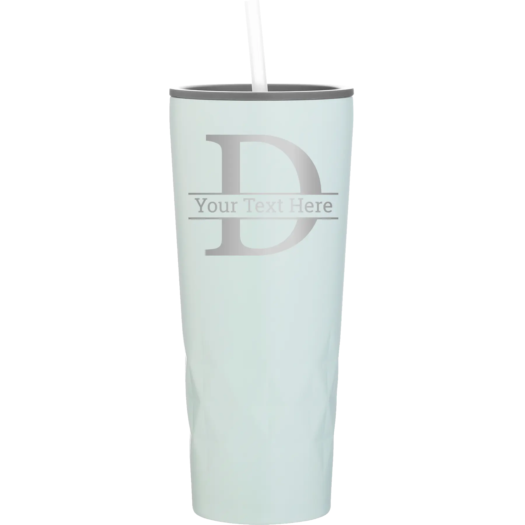 Personalized meadow 20 oz vacuum insulated tumbler with 'Monogram letter D' design