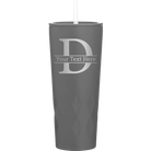Personalized slate 20 oz vacuum insulated tumbler with 'Monogram letter D' design