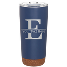 Personalized constellation 20 oz vacuum insulated tumbler with 'Monogram letter E' design