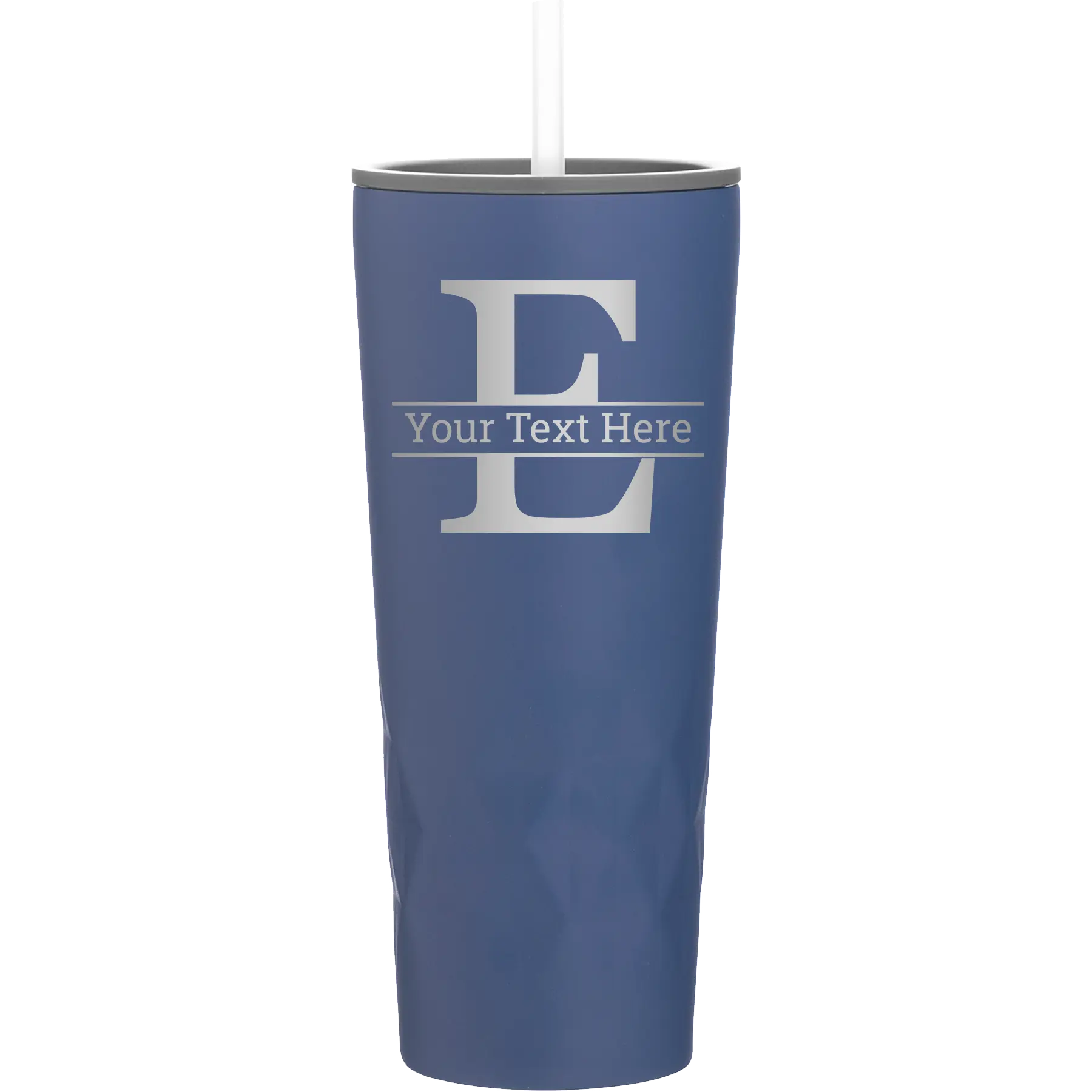 Personalized constellation 20 oz vacuum insulated tumbler with 'Monogram letter E' design