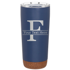 Personalized constellation 20 oz vacuum insulated tumbler with 'Monogram letter F' design
