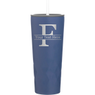 Personalized constellation 20 oz vacuum insulated tumbler with 'Monogram letter F' design