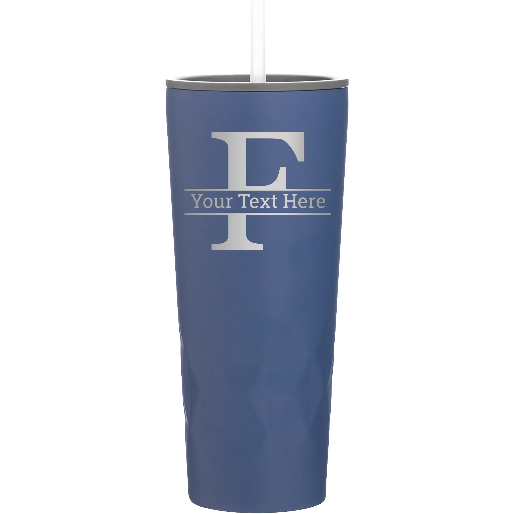 Personalized constellation 20 oz vacuum insulated tumbler with 'Monogram letter F' design