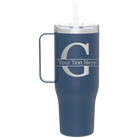 Personalized constellation 40 oz vacuum insulated tumbler mug with 'Monogram letter G' design