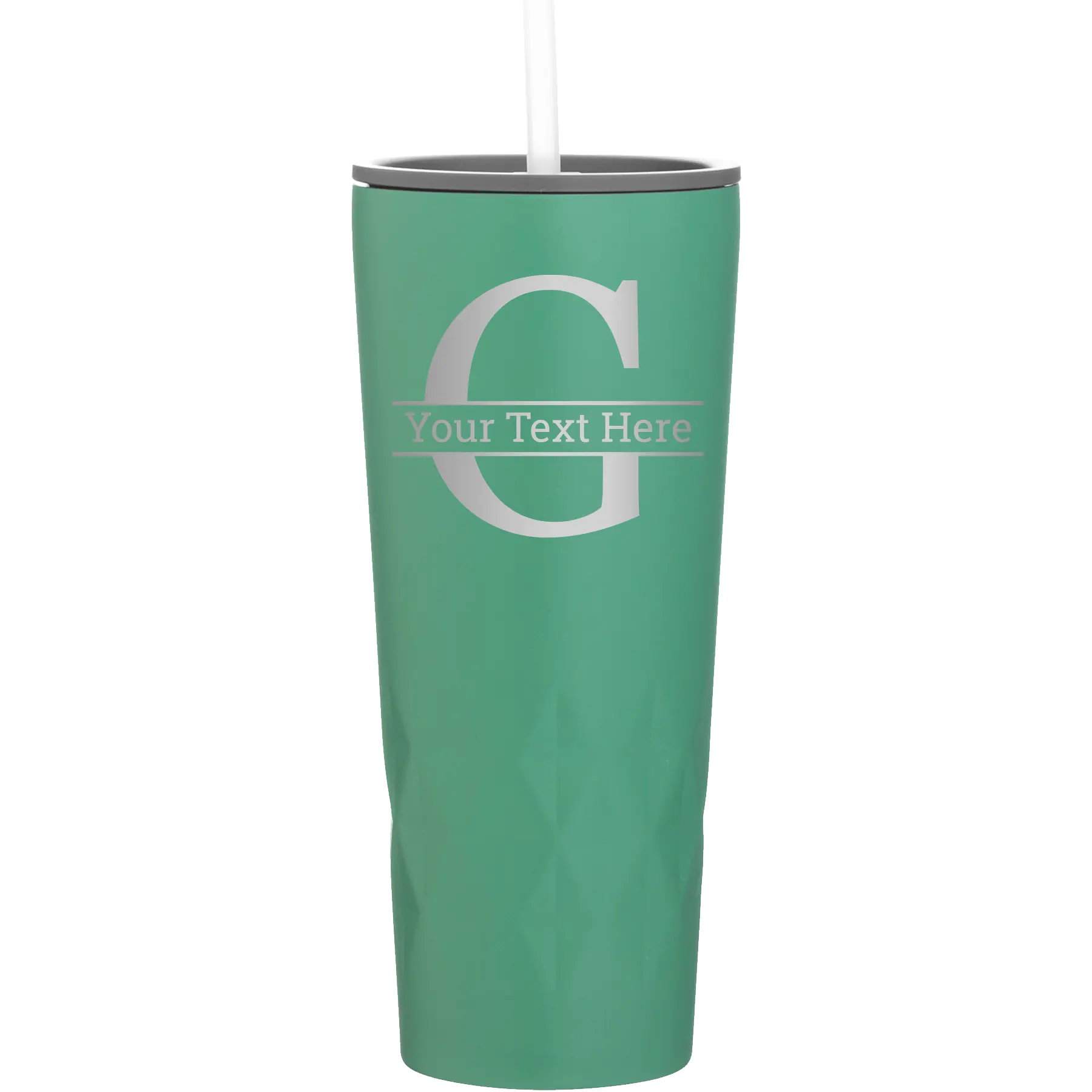 Personalized forage 20 oz vacuum insulated tumbler with 'Monogram letter G' design