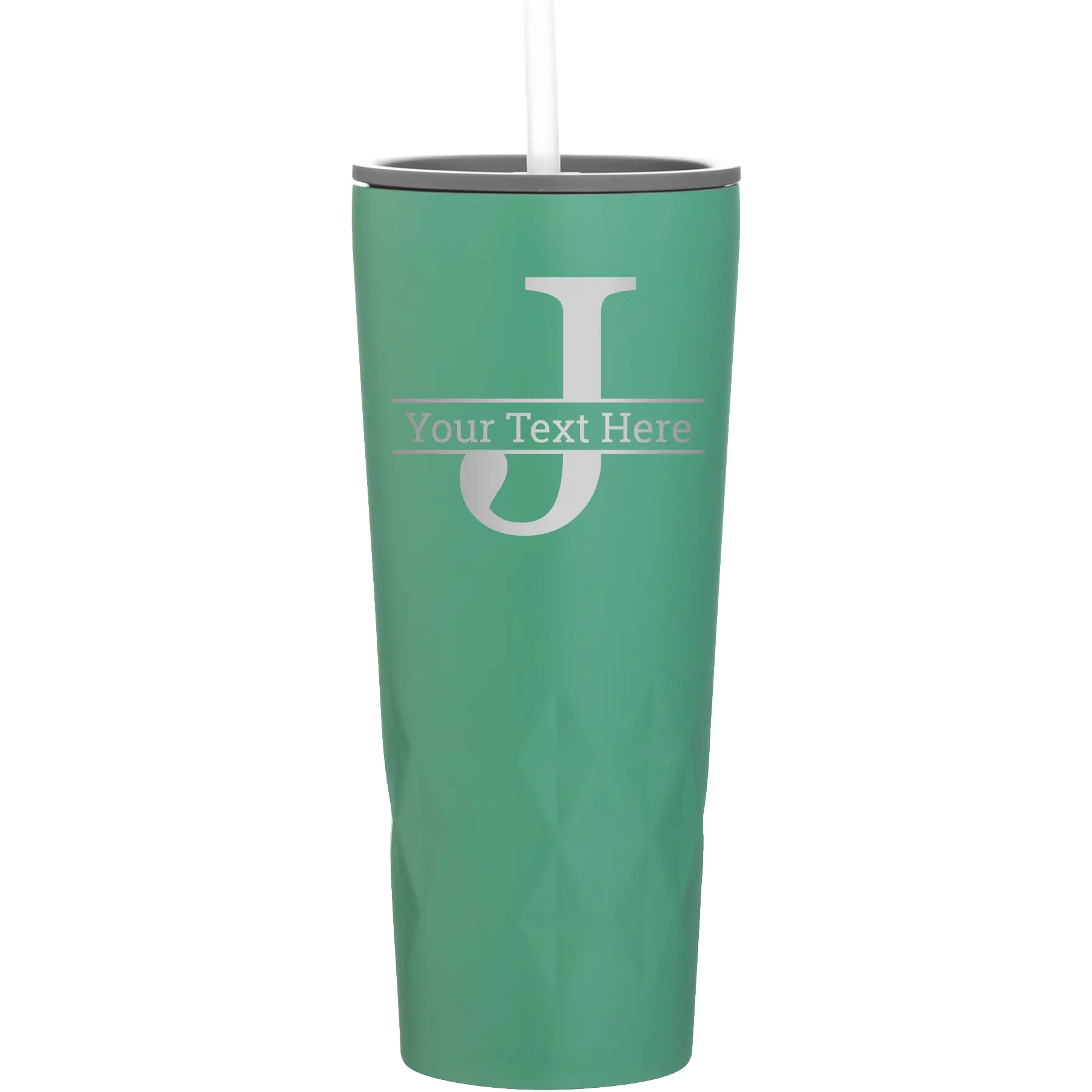 Personalized forage 20 oz vacuum insulated tumbler with 'Monogram letter J' design