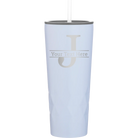 Personalized landfall 20 oz vacuum insulated tumbler with 'Monogram letter J' design