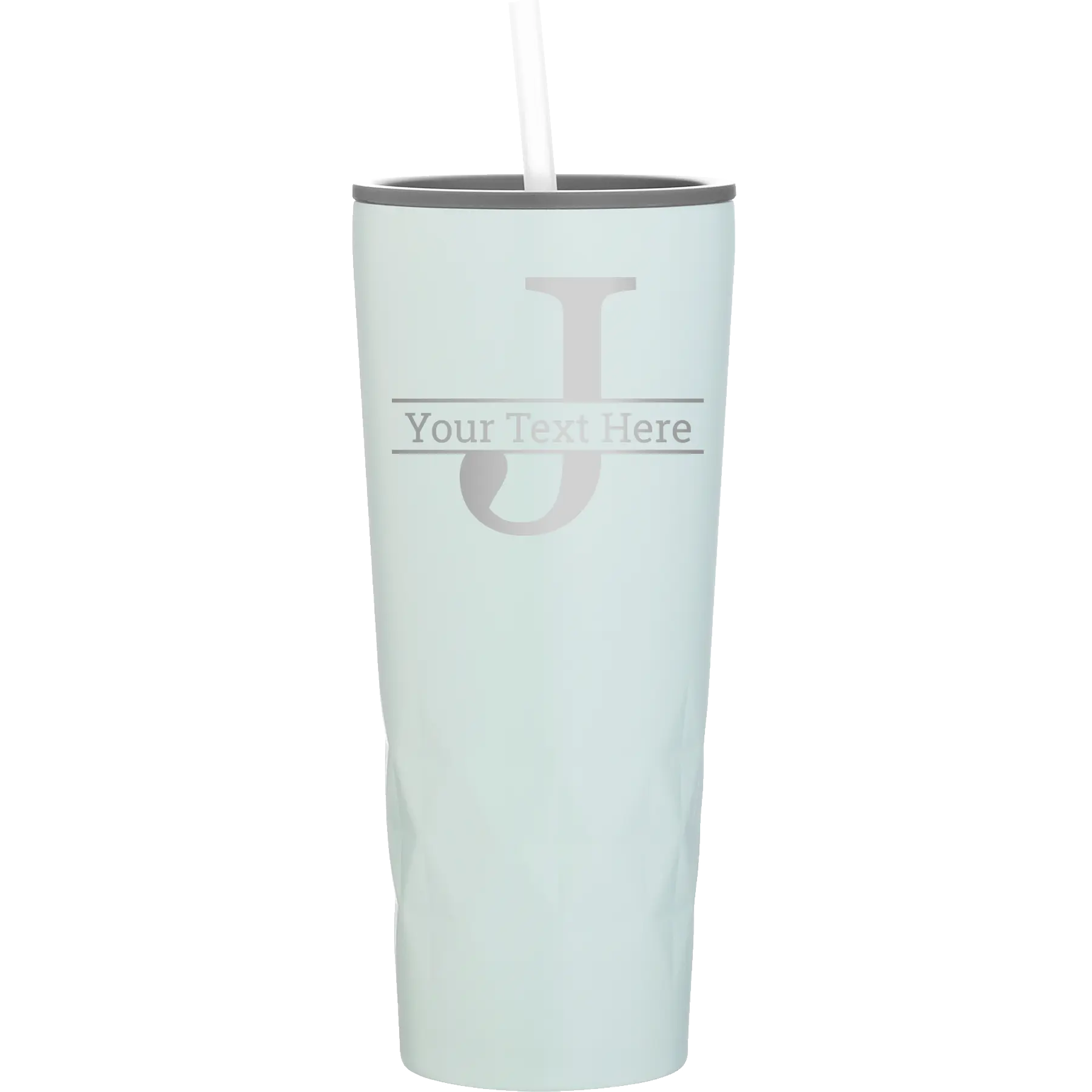 Personalized meadow 20 oz vacuum insulated tumbler with 'Monogram letter J' design