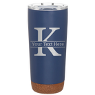 Personalized constellation 20 oz vacuum insulated tumbler with 'Monogram letter K' design