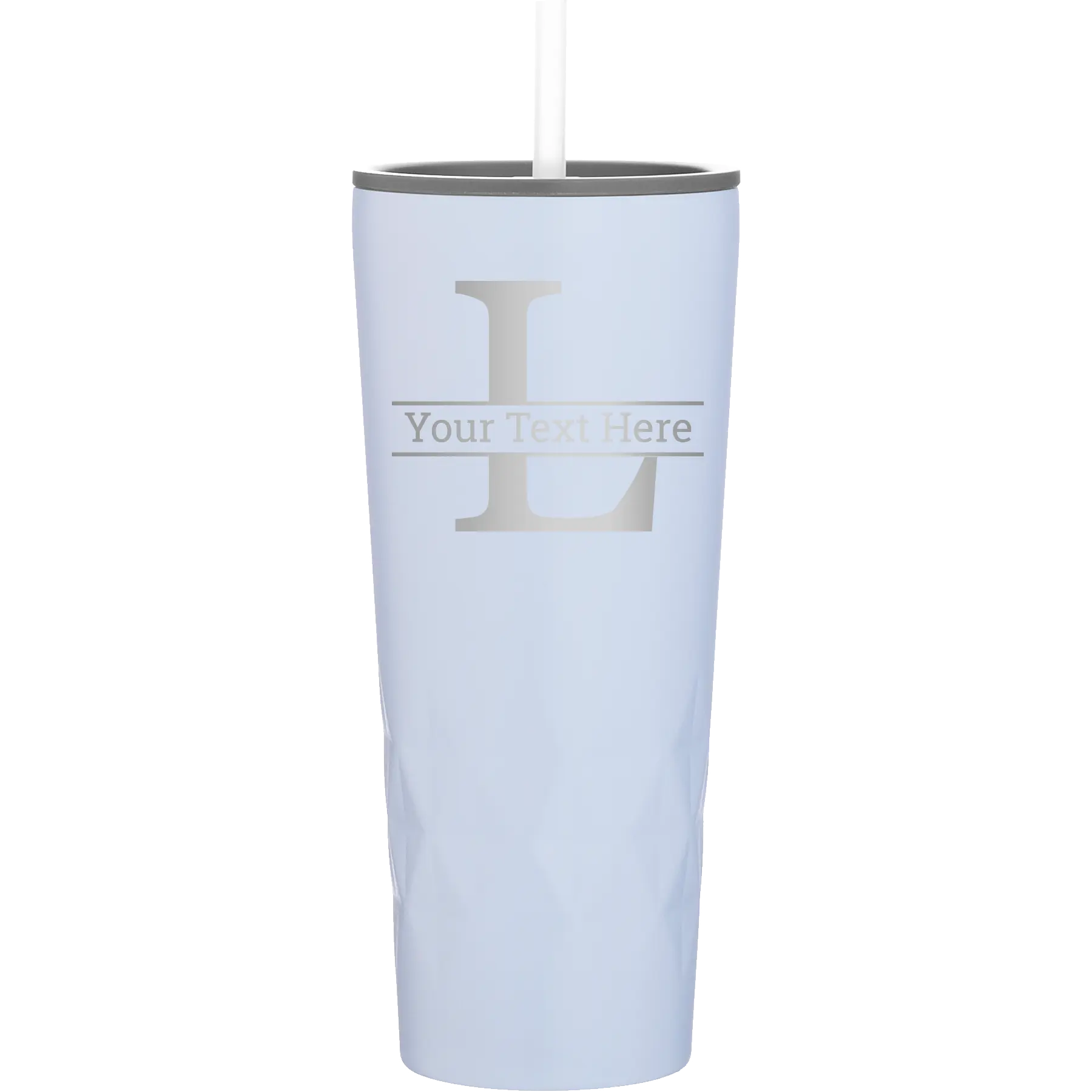 Personalized landfall 20 oz vacuum insulated tumbler with 'Monogram letter L' design
