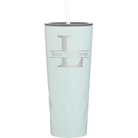 Personalized meadow 20 oz vacuum insulated tumbler with 'Monogram letter L' design