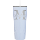 Personalized landfall 20 oz vacuum insulated tumbler with 'Monogram letter M' design