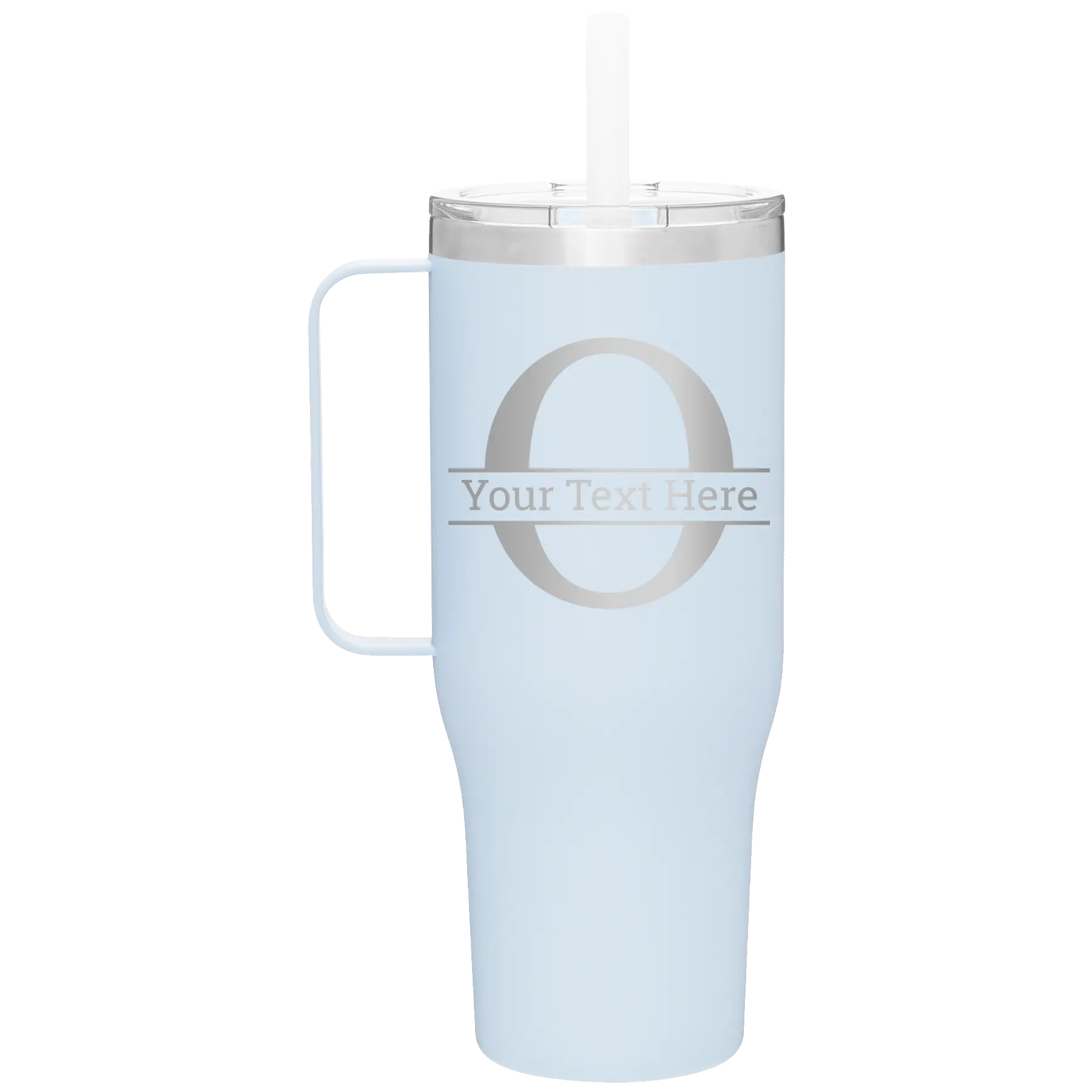 Personalized landfall 40 oz vacuum insulated tumbler mug with 'Monogram letter O' design