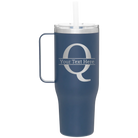 Personalized constellation 40 oz vacuum insulated tumbler mug with 'Monogram letter Q' design