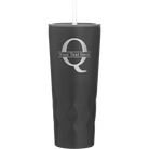 Personalized black 20 oz vacuum insulated tumbler with 'Monogram letter Q' design