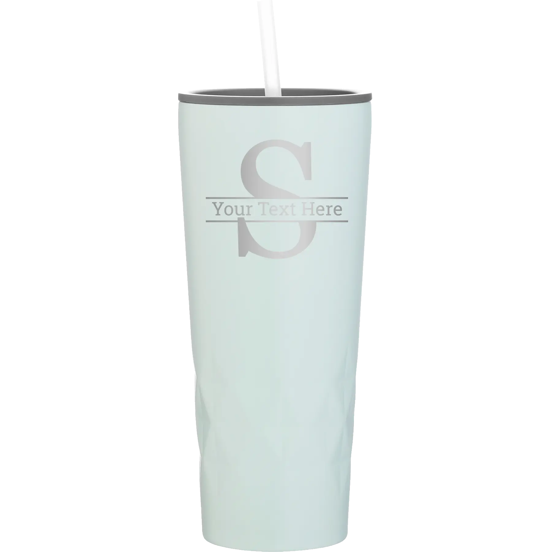 Personalized meadow 20 oz vacuum insulated tumbler with 'Monogram letter S' design