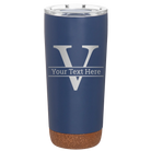 Personalized constellation 20 oz vacuum insulated tumbler with 'Monogram letter V' design