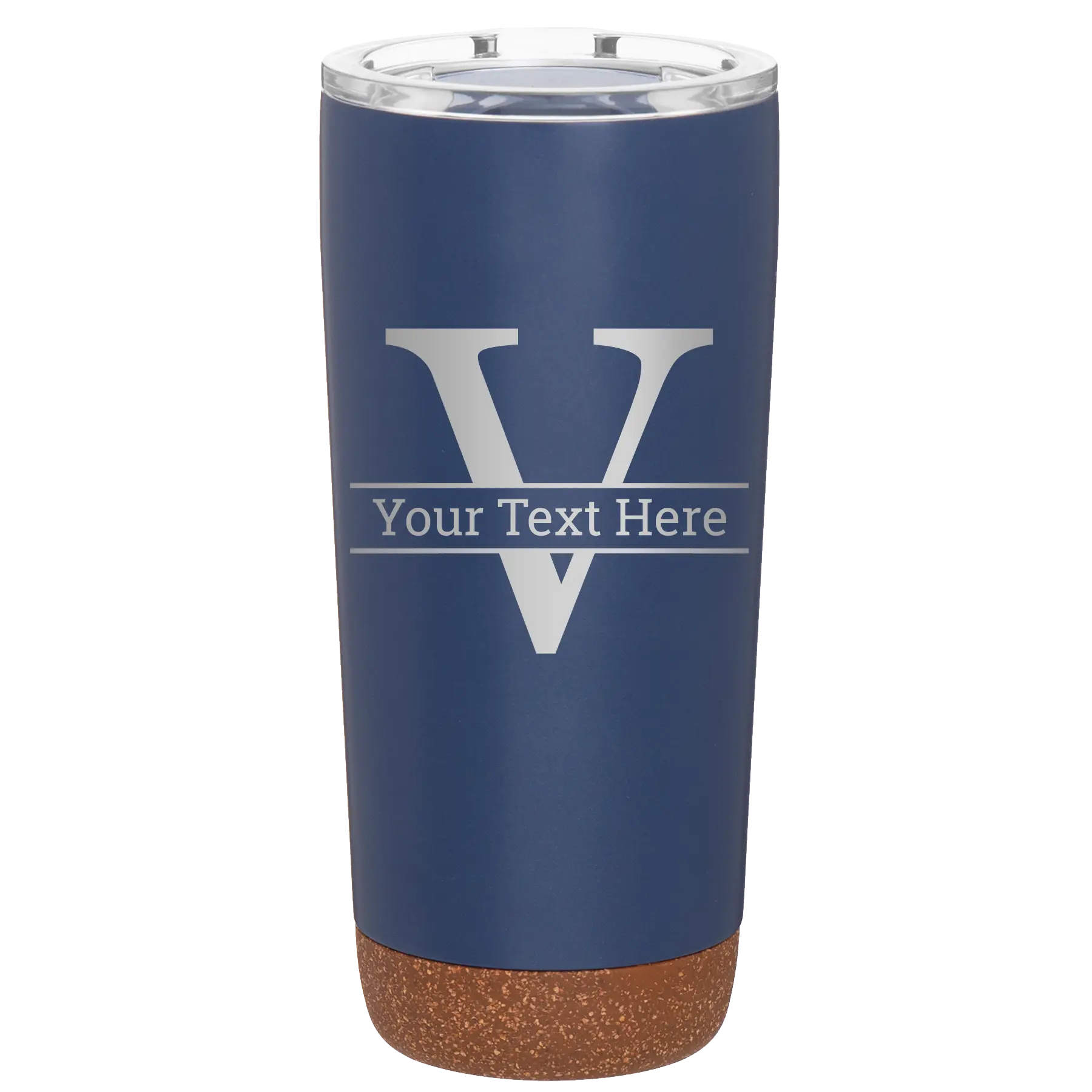 Personalized constellation 20 oz vacuum insulated tumbler with 'Monogram letter V' design