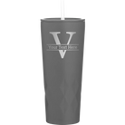 Personalized slate 20 oz vacuum insulated tumbler with 'Monogram letter V' design