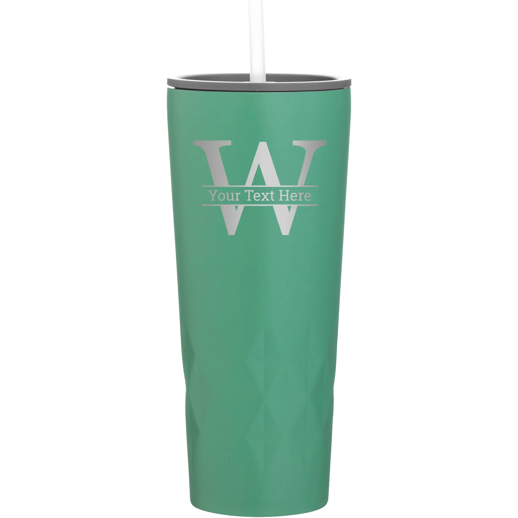 Personalized forage 20 oz vacuum insulated tumbler with 'Monogram letter W' design
