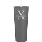 Personalized slate 20 oz vacuum insulated tumbler with 'Monogram letter X' design