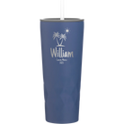 Personalized constellation 20 oz vacuum insulated tumbler with 'Palm Trees' design