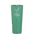 Personalized forage 20 oz vacuum insulated tumbler with 'Palm Trees' design