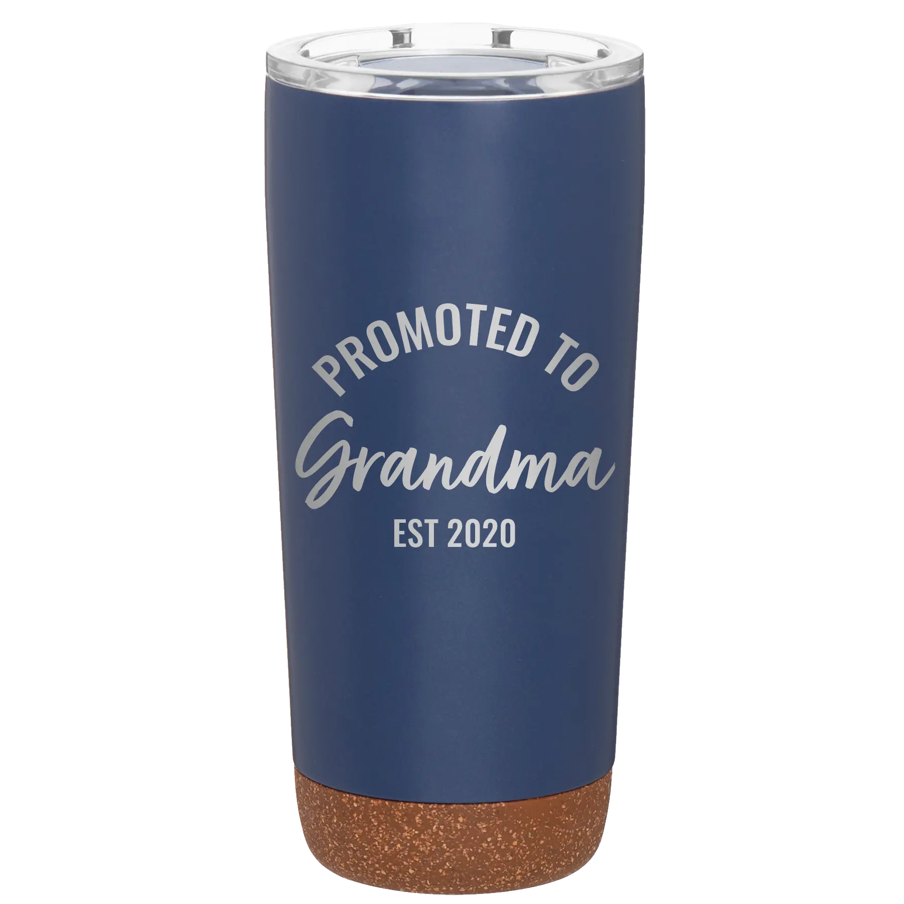 Personalized constellation 20 oz vacuum insulated tumbler with 'Promoted to Grandma' design