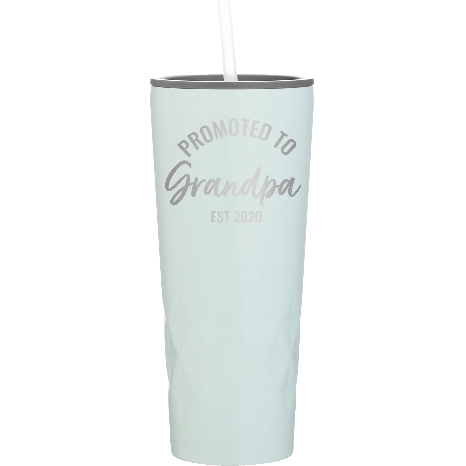 Personalized meadow 20 oz vacuum insulated tumbler with 'Promoted to Grandpa' design