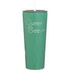 Laser etched forage 20 oz vacuum insulated tumbler with 'Queen Bee' design