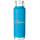 Personalized aqua 24 oz vacuum insulated water bottle with 'The Real Housewives' design