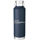 Personalized navy 24 oz vacuum insulated water bottle with 'The Real Housewives' design